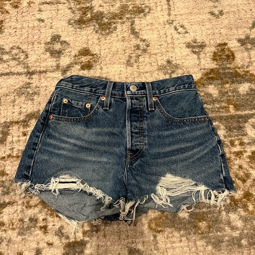 Denim Distressed Women's Shorts